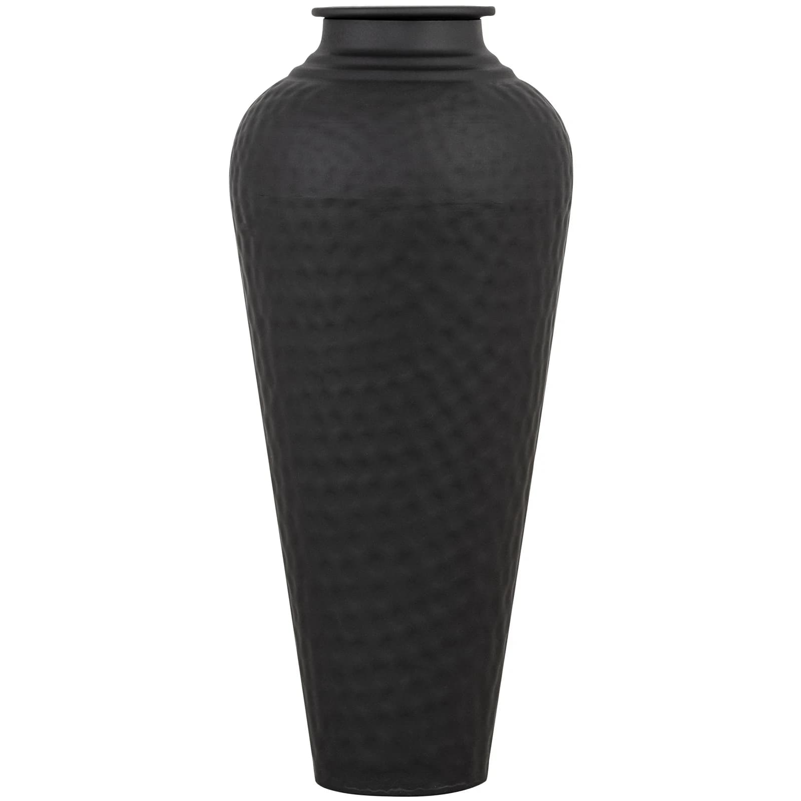 Matt Black Hammered Vase With Lid - Vases, photo 3 of 6