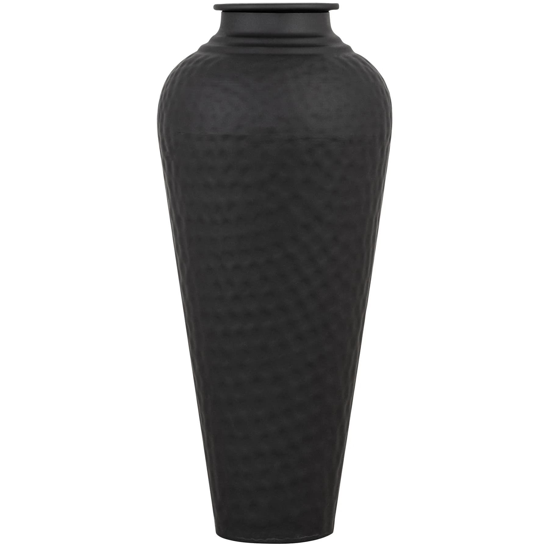 Matt Black Hammered Vase With Lid - Vases, photo 4 of 6