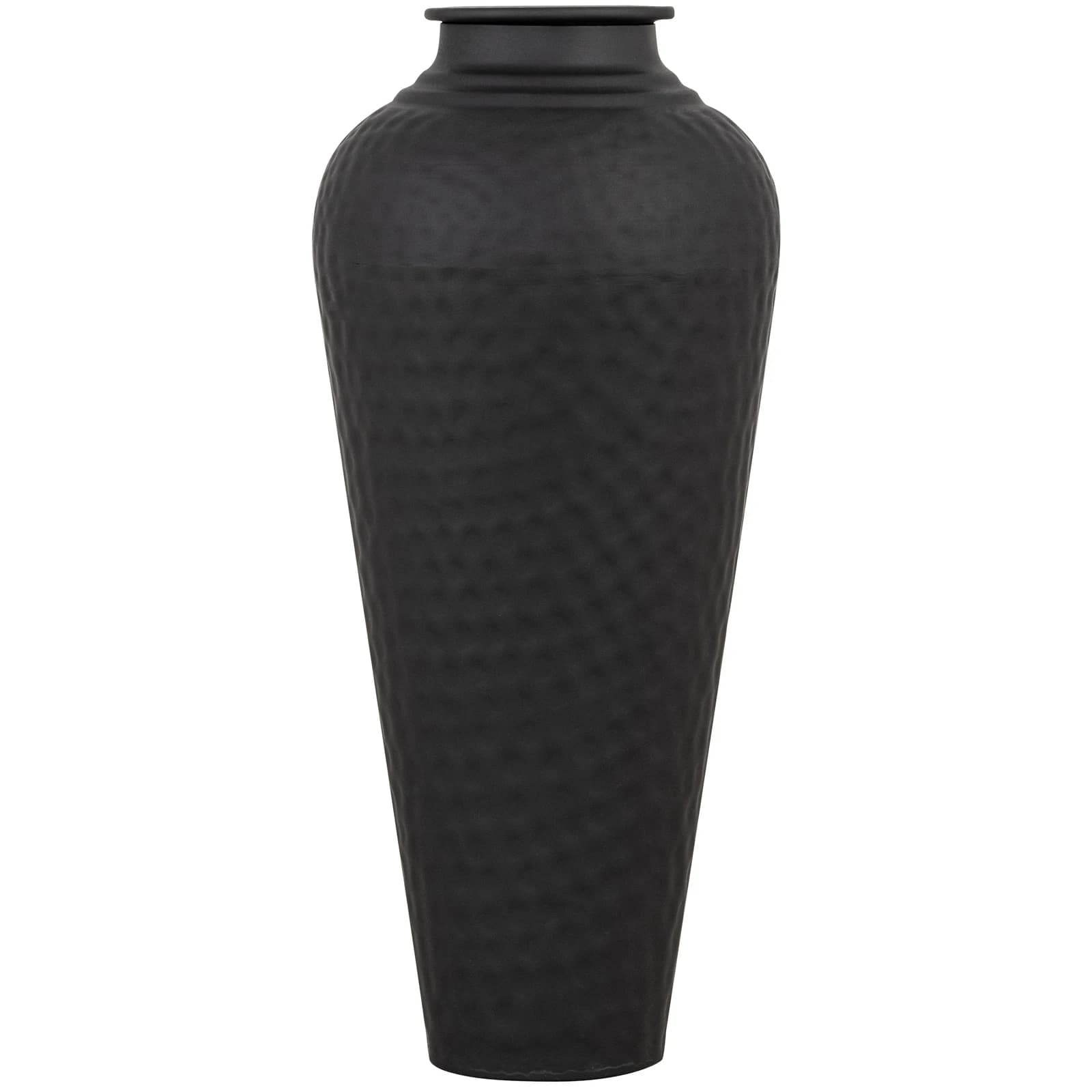 Matt Black Hammered Vase With Lid - Vases, photo 6 of 6