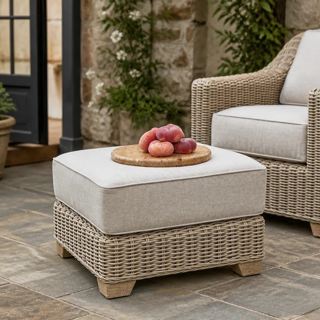 Capri Collection Outdoor Foot Stool - Outdoor, photo 1 of 6