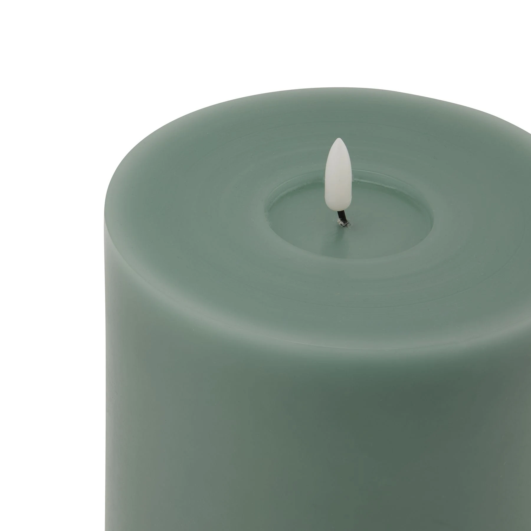 Luxe Collection Melt Effect 6x8 Sage LED Wax Candle - Candles, photo 2 of 3