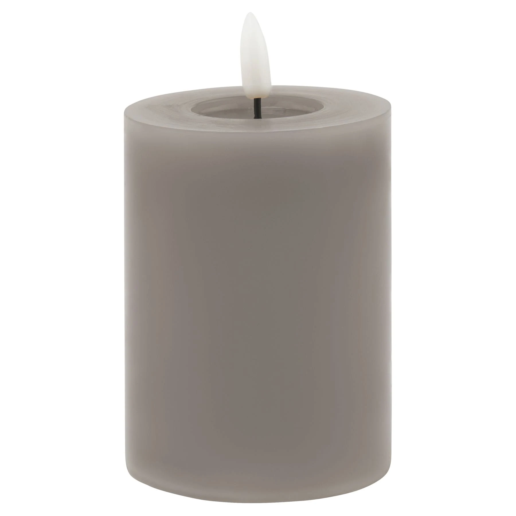 Luxe Collection Melt Effect 3x4 Grey LED Wax Candle - Candles, photo 2 of 4