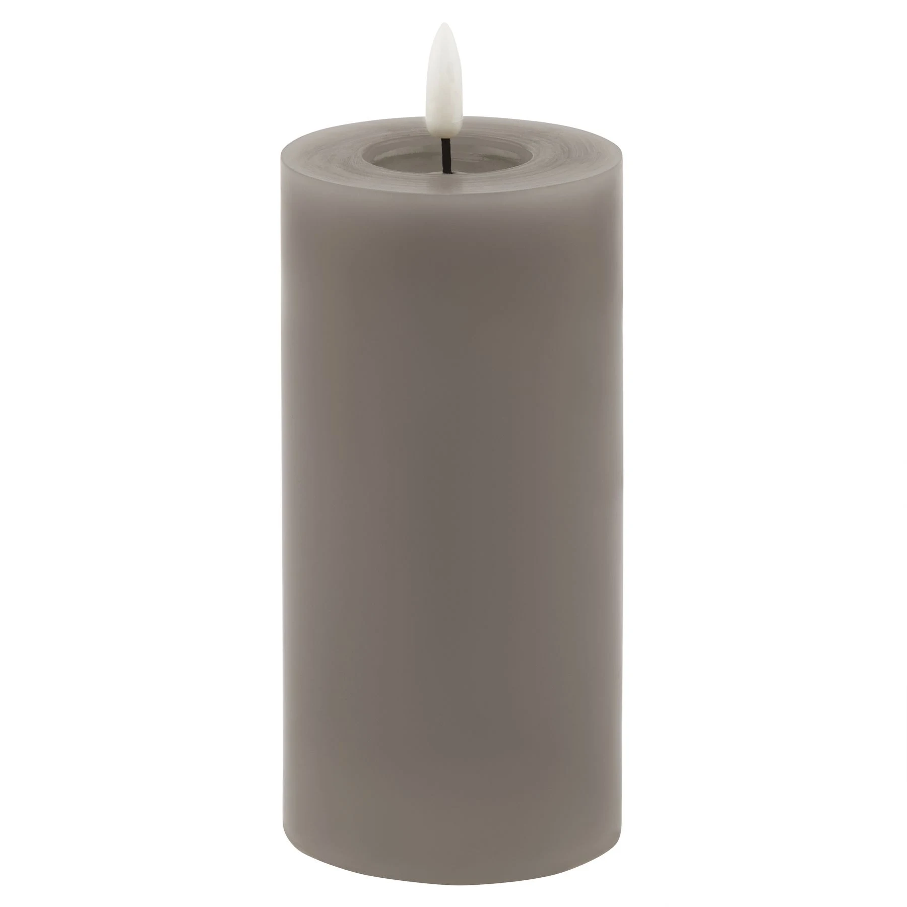 Luxe Collection Melt Effect 3x6 Grey LED Wax Candle - Candles, photo 2 of 4