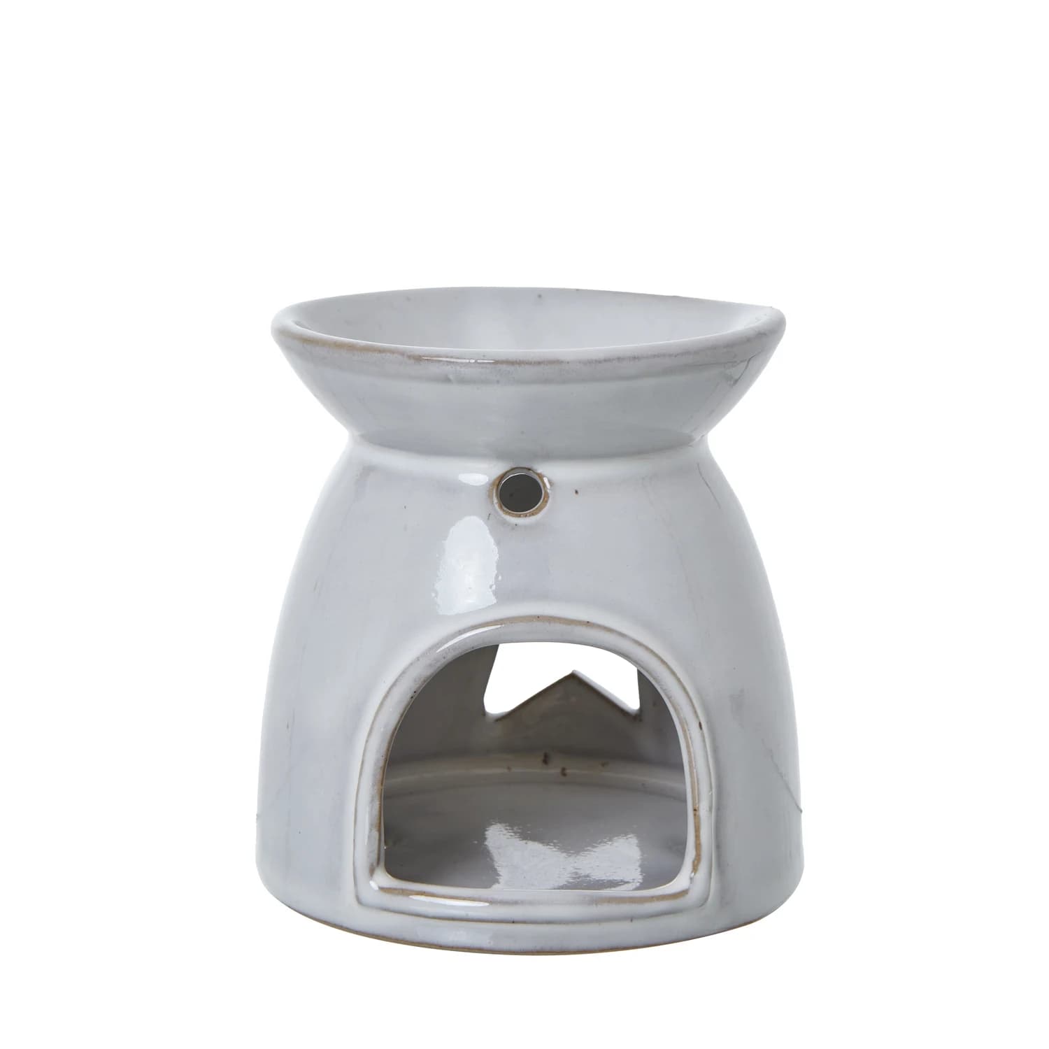 White Ceramic Star Cut-Out Wax Melt Tealight Holder - Candles, photo 2 of 3