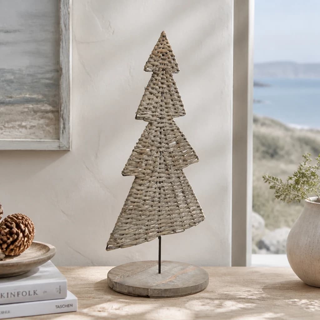 The Noel Collection Large Wicker Tree Ornament - Sculptures & ornaments, photo 1 of 4