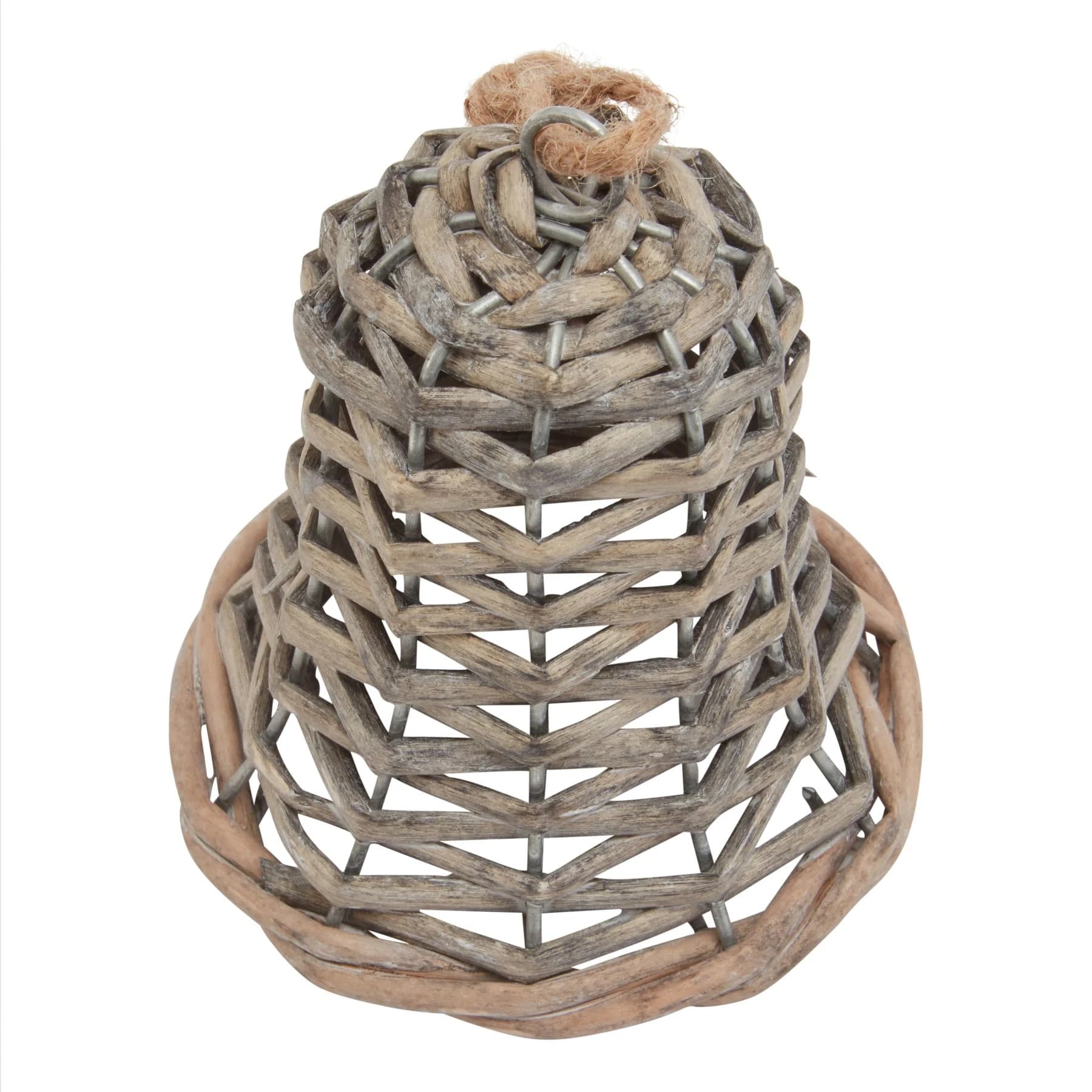 The Noel Collection Small Wicker Bell Decoration - Sculptures & ornaments, photo 4 of 5