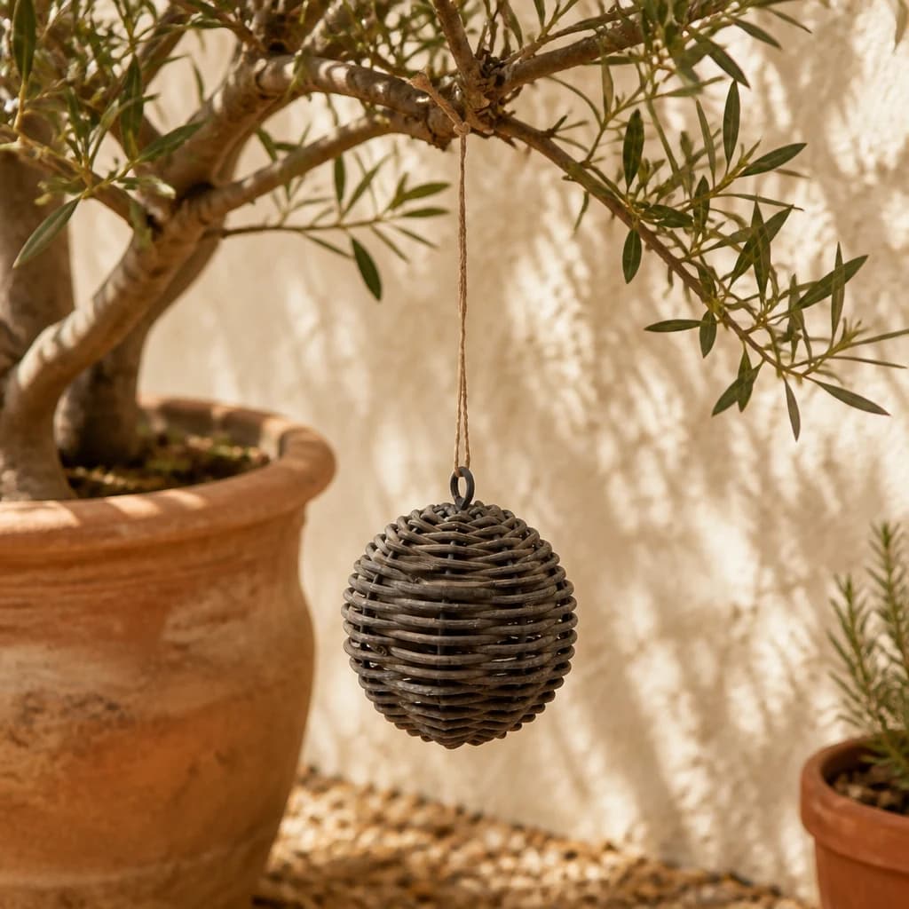 The Noel Collection Wicker Bauble - Sculptures & ornaments, photo 1 of 3