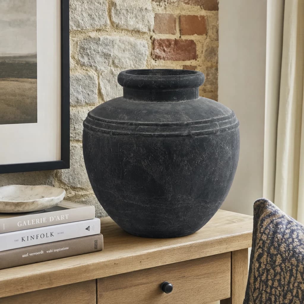 Amalfi Large Grey Water Pot - Vases, photo 1 of 3