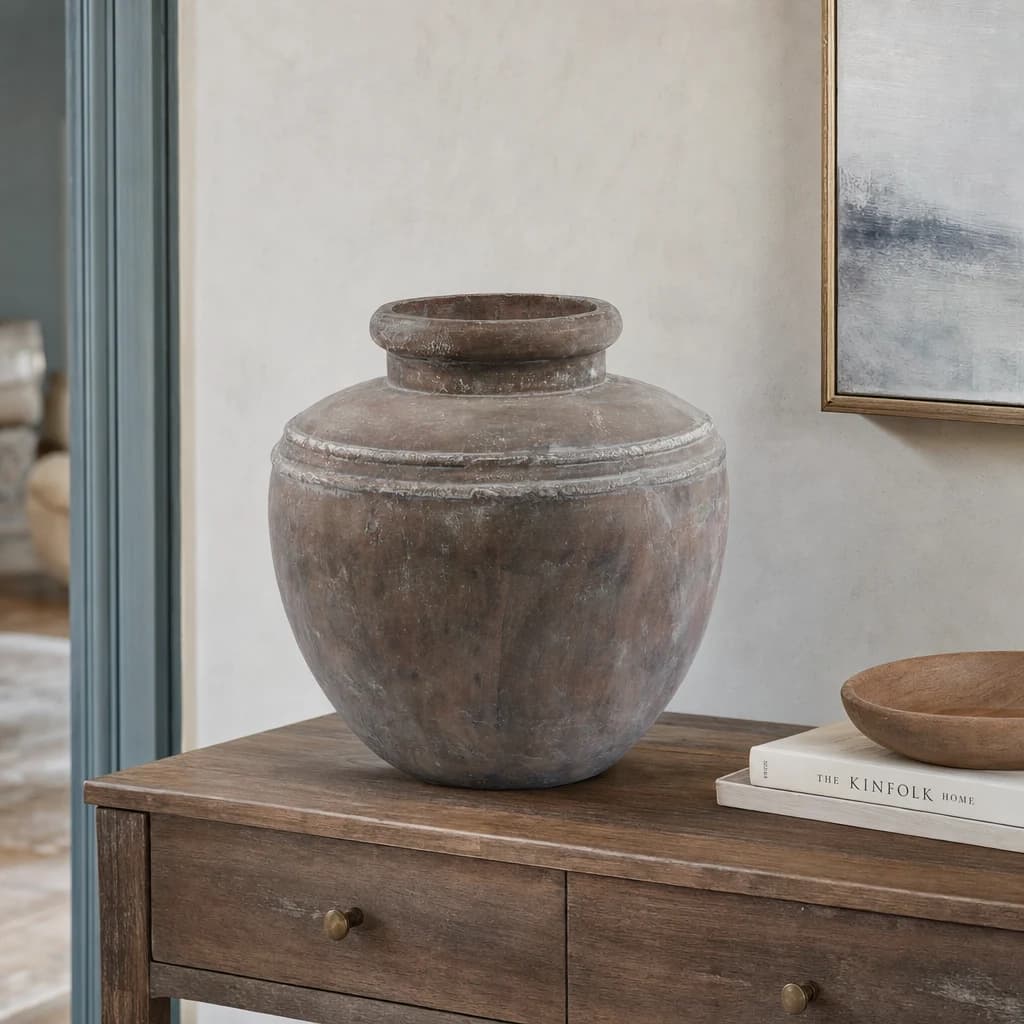 Siena Large Brown Water Pot - Vases, photo 1 of 6