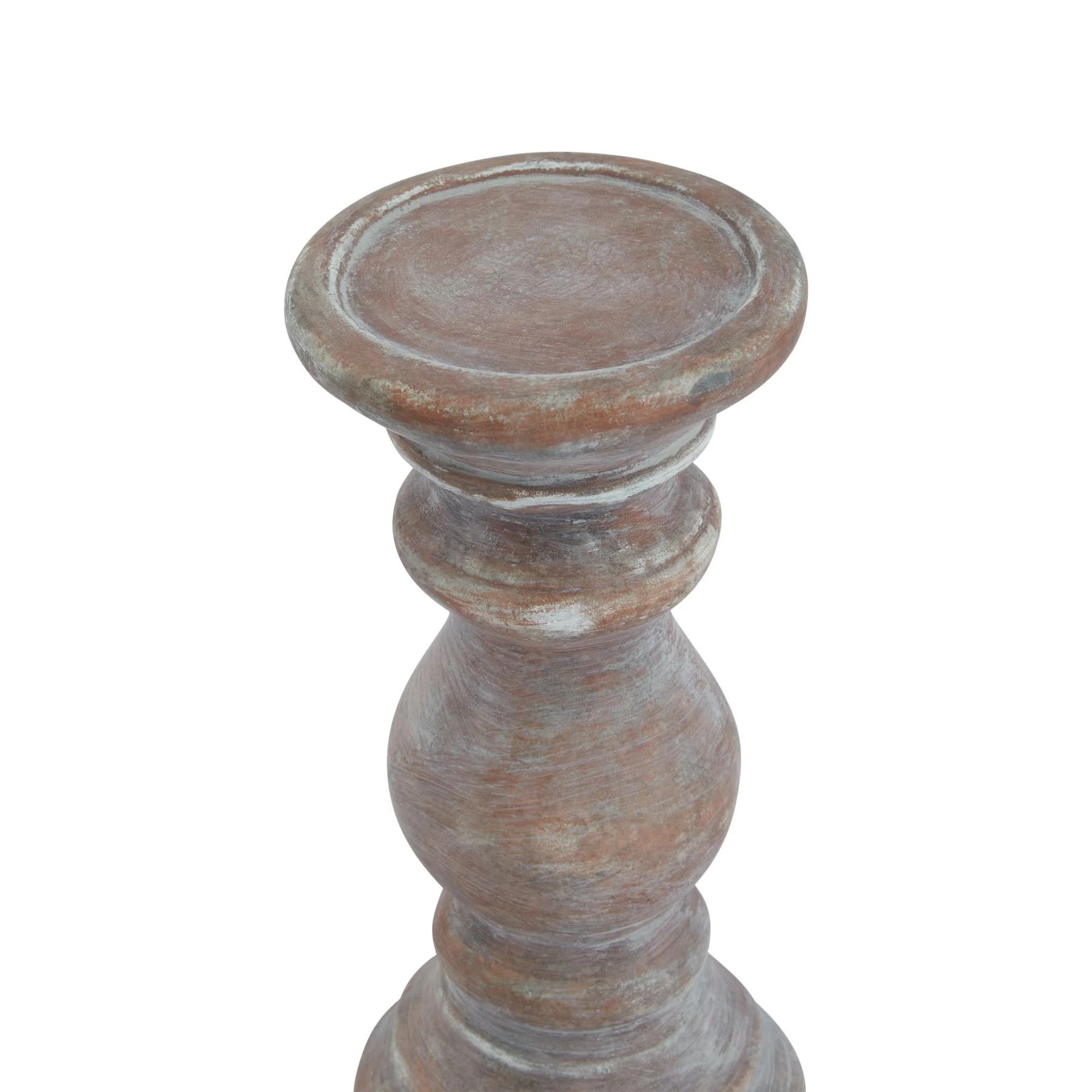 Siena Small Brown Column Candle Holder - Candles, photo 2 of 3