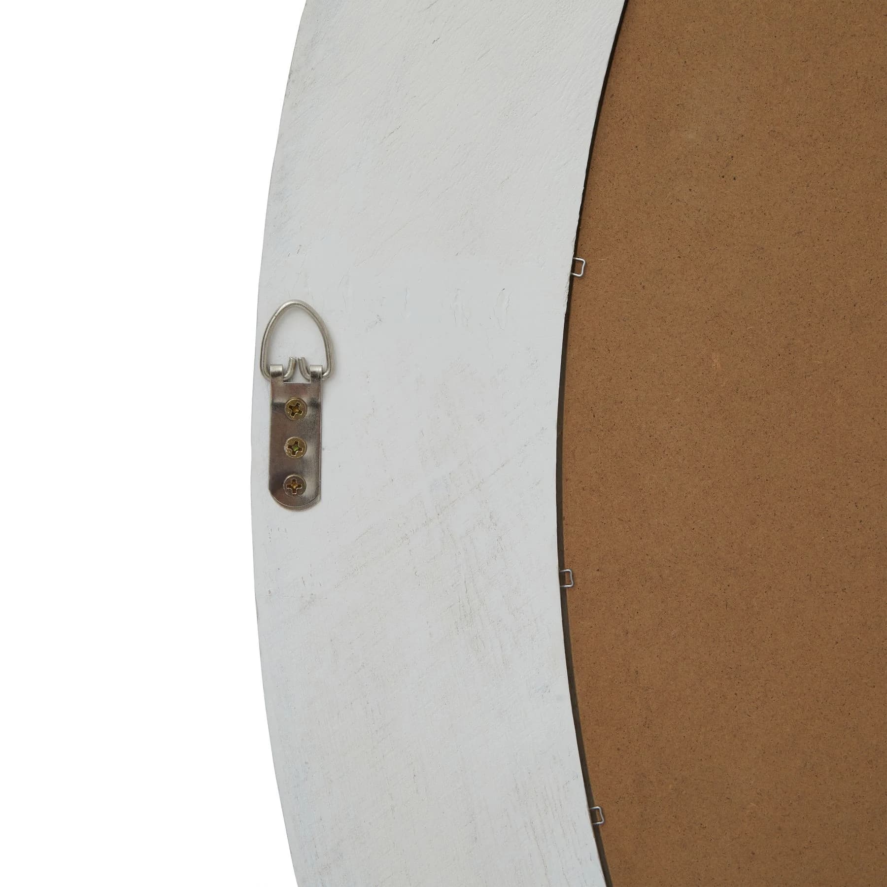 Washed Wood Round Framed Large Mirror - Mirrors, photo 3 of 3