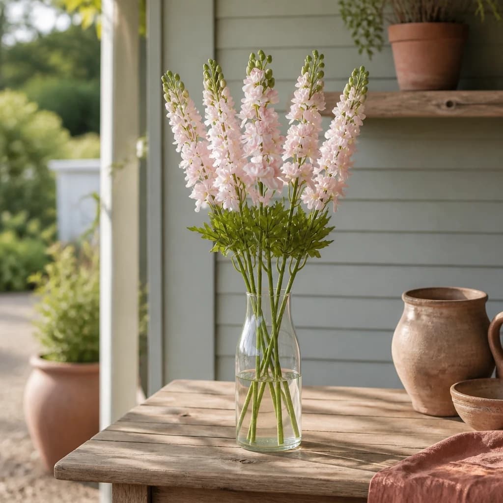 The Natural Garden Collection Pink Elatum Delphinium — Pack of 5 - Artificial plants & flowers, photo 1 of 3
