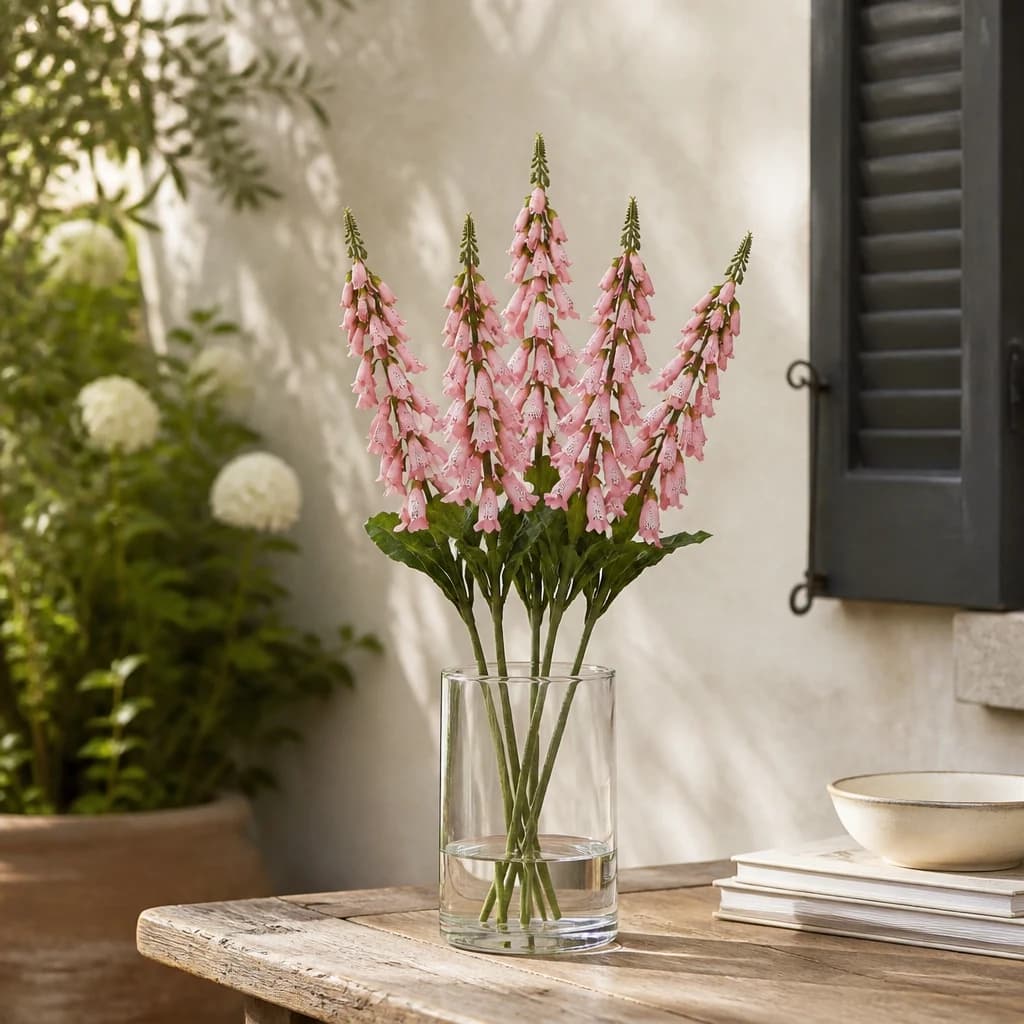 The Natural Garden Collection Pale Pink Foxglove — Pack of 5 - Artificial plants & flowers, photo 1 of 2