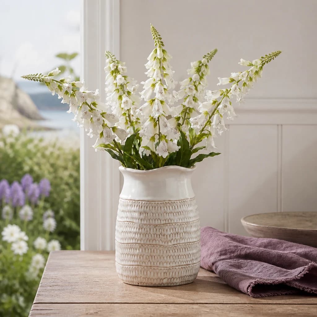 The Natural Garden Collection White Foxglove — Pack of 5 - Artificial plants & flowers, photo 1 of 5