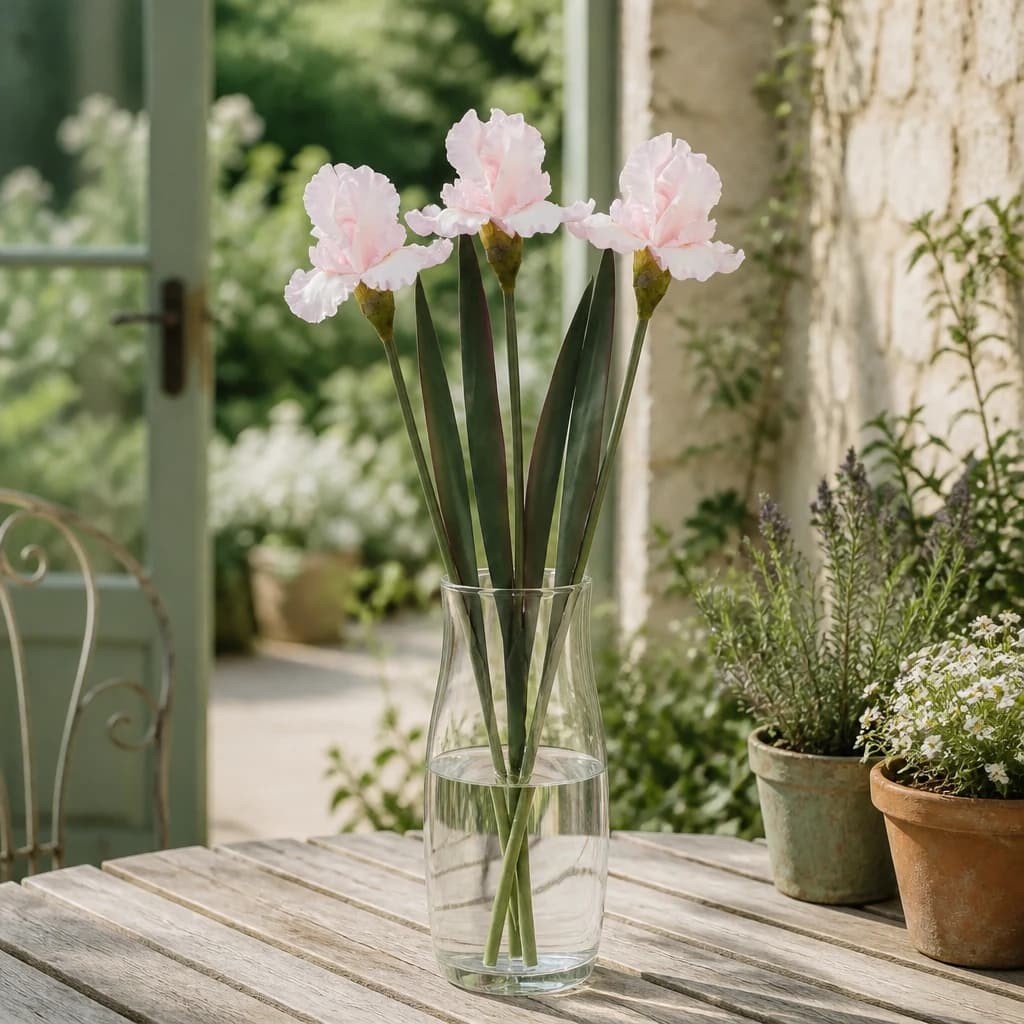 The Natural Garden Collection Pale Pink Fringed Iris — Pack of 3 - Artificial plants & flowers, photo 1 of 4