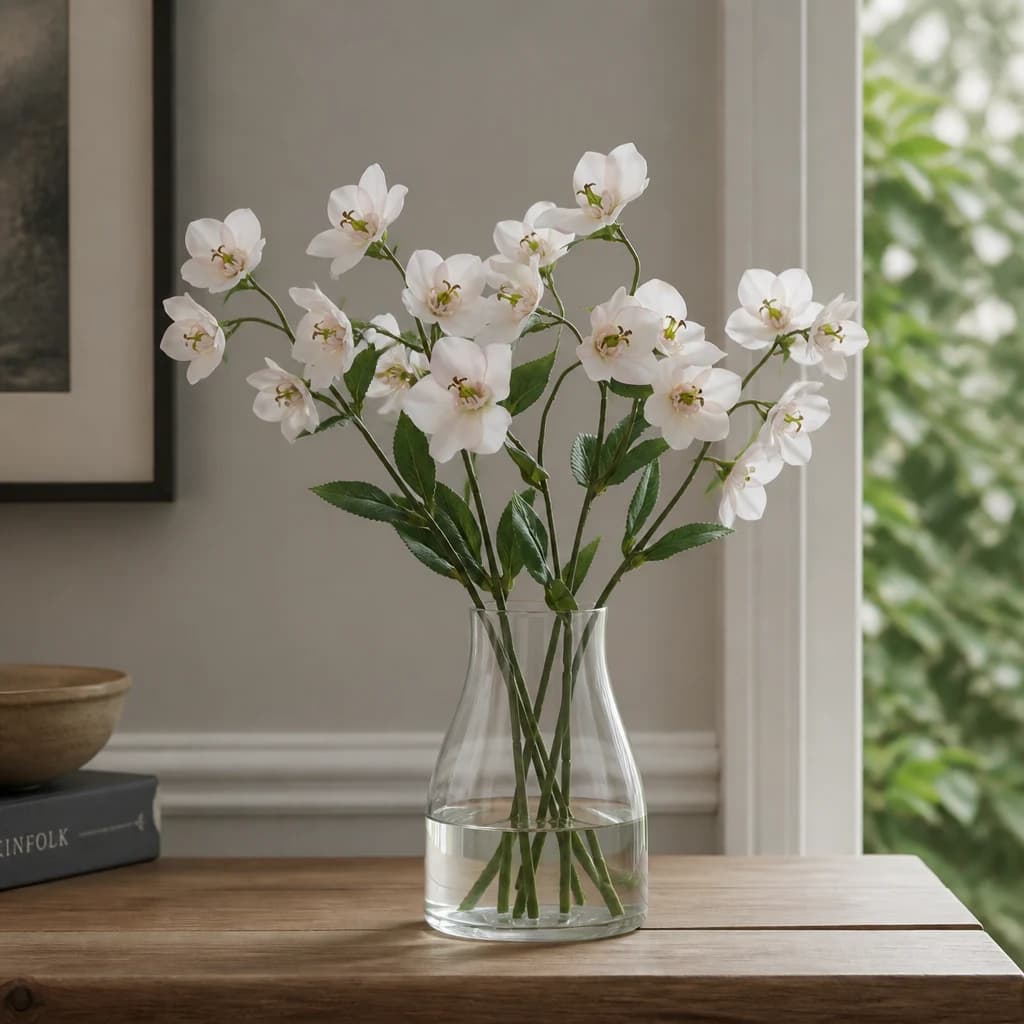 The Natural Garden Collection Pale Apricot Hellibore — Pack of 5 - Artificial plants & flowers, photo 1 of 3