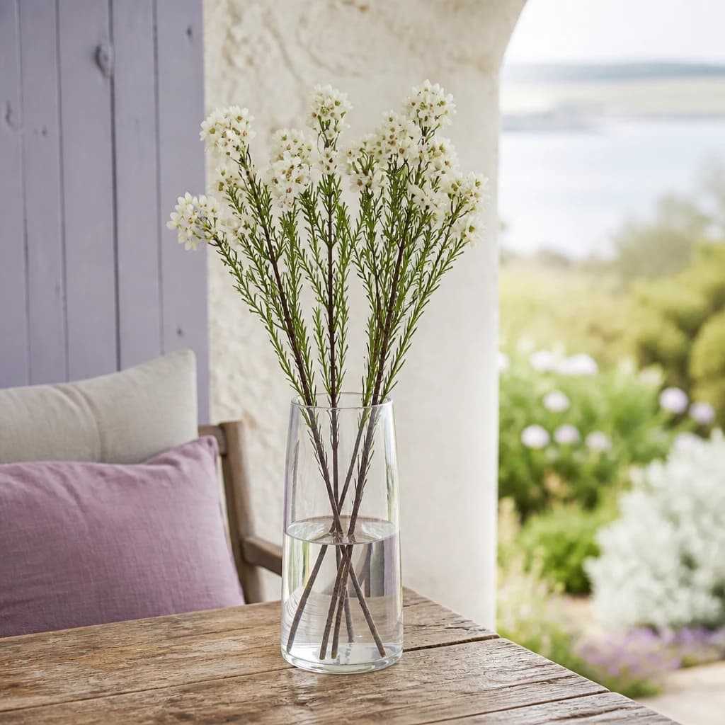 The Natural Garden Collection White Waxflower — Pack of 5 - Artificial plants & flowers, photo 1 of 3