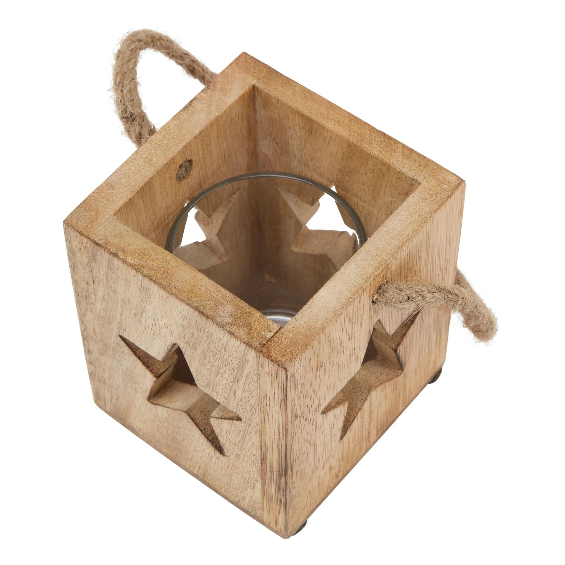 Natural Wooden Small Star Tealight Candle Holder - Candles, photo 2 of 3