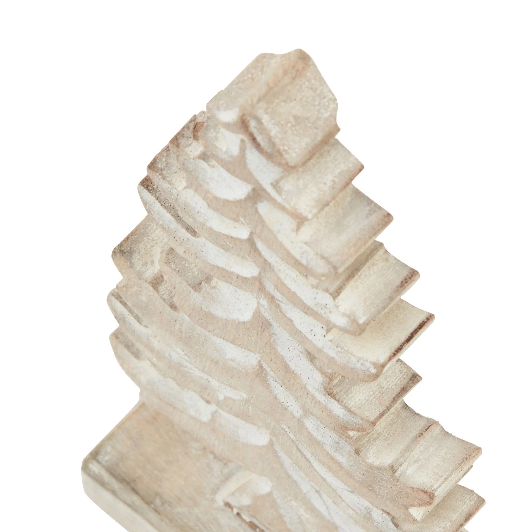 White Wash Collection Wooden Tiered Tree Decoration - Decorative, photo 2 of 3