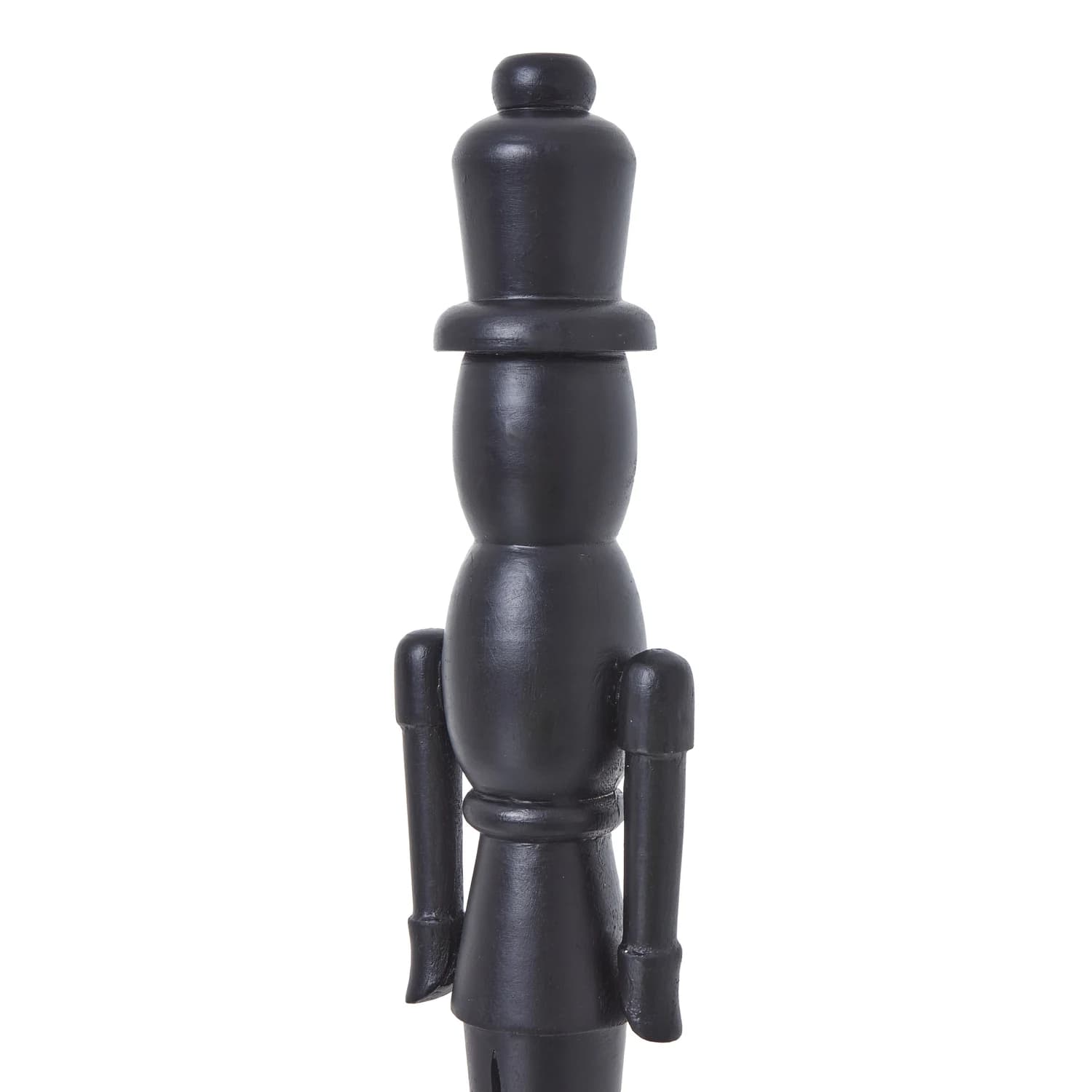 Minimalist Black Wooden Nutcracker Decoration - Artificial plants & flowers, photo 2 of 4