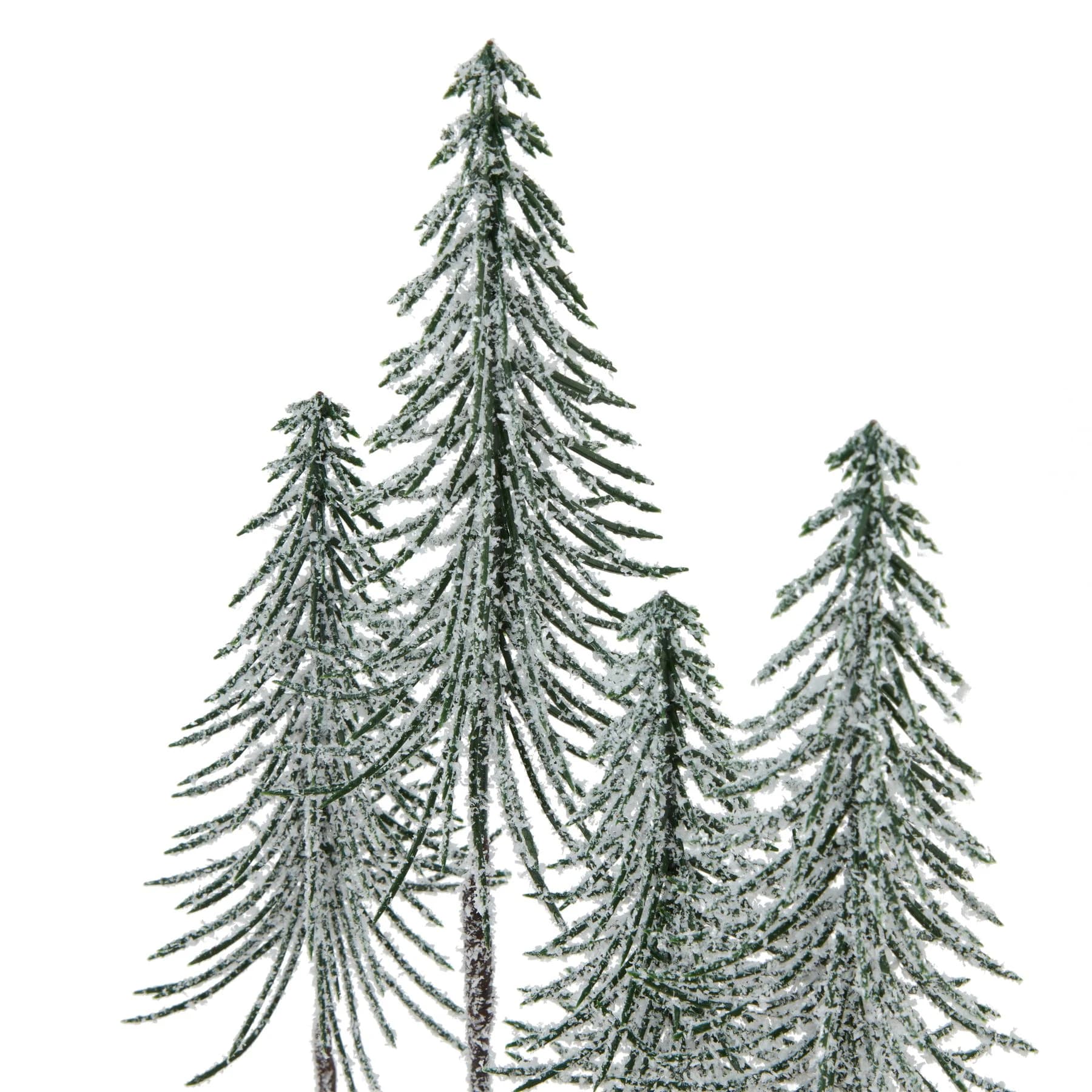 Medium Snowy Spindle Tree Quad In Wood Log - Sculptures & ornaments, photo 2 of 3