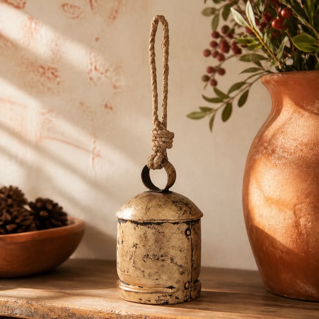 Antique Gold Bell Bauble - Decorative, photo 1 of 3