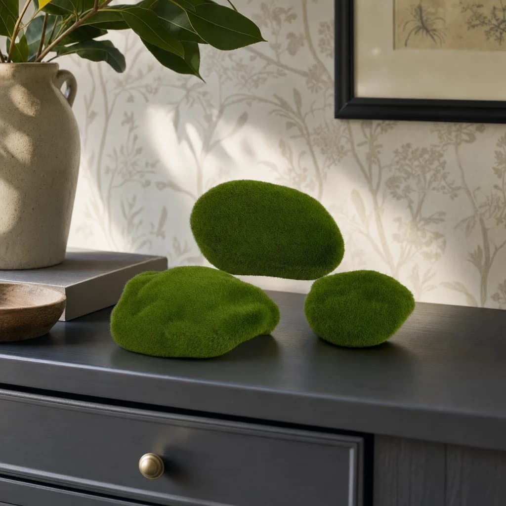 Faux Moss Three-Piece Pack - Vases, photo 1 of 3