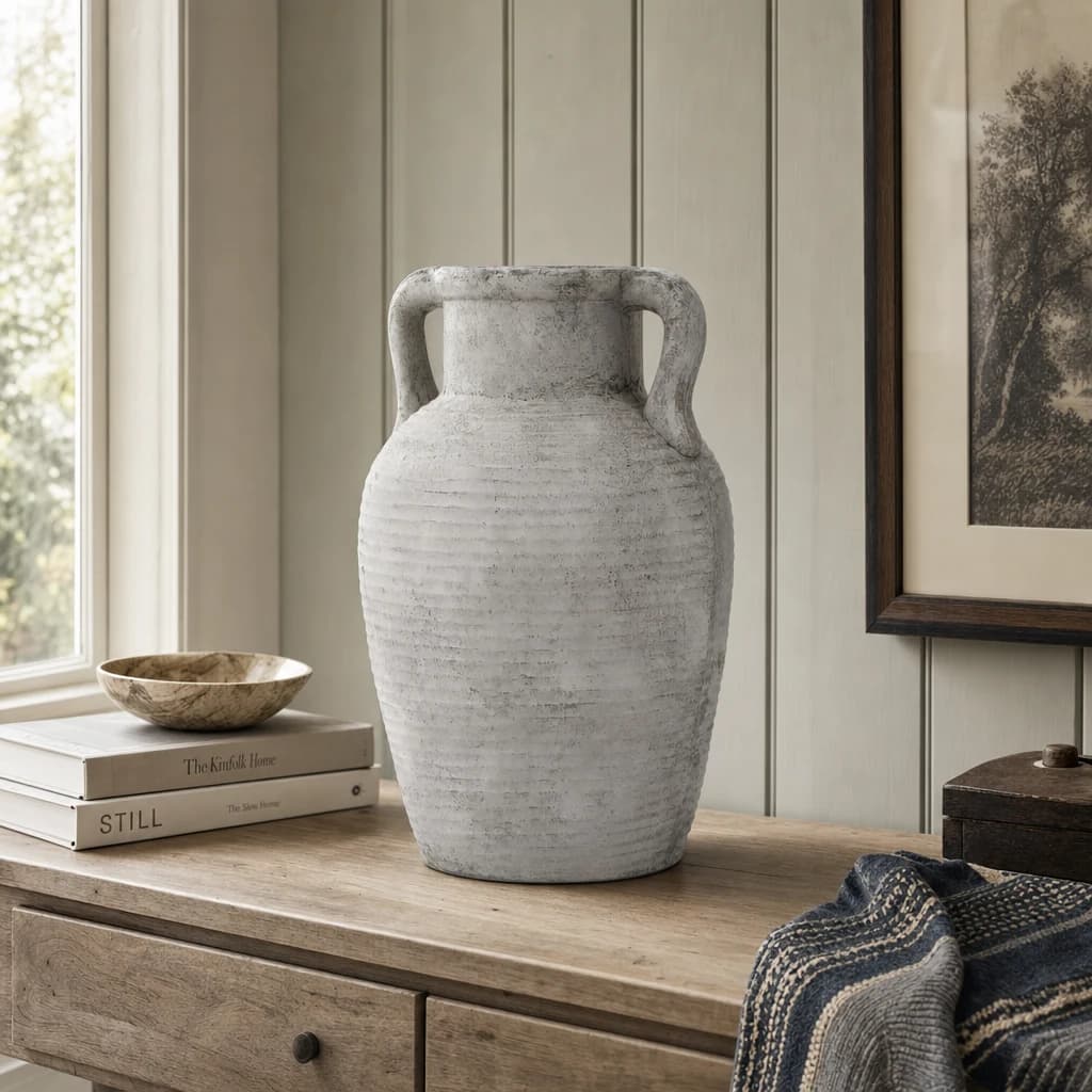 Athena Stone Large Amphora Pot - Vases, photo 1 of 3