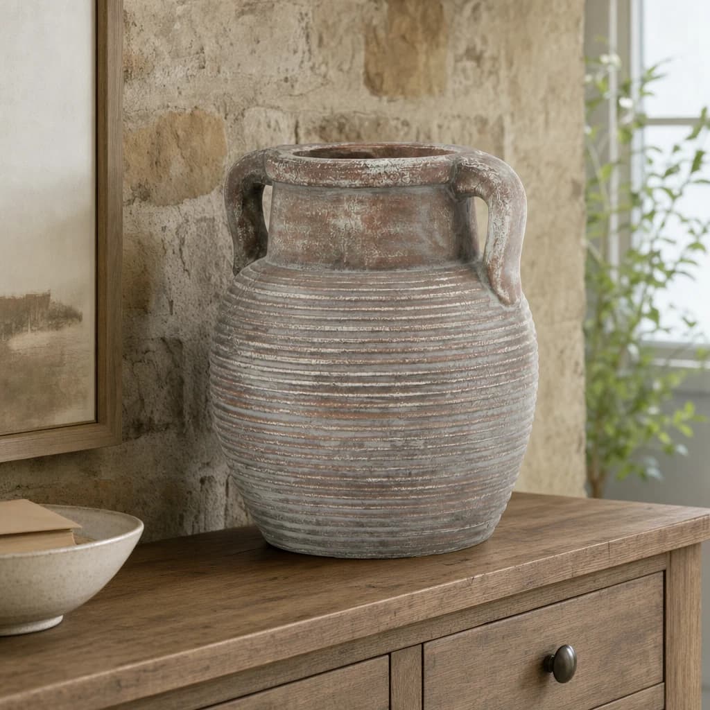 Siena Brown Amphora Pot - Vases, photo 1 of 5