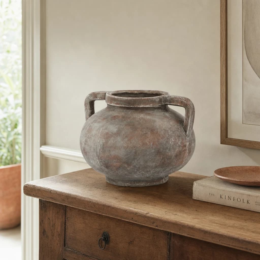 Siena Brown Pelike Pot - Vases, photo 1 of 6