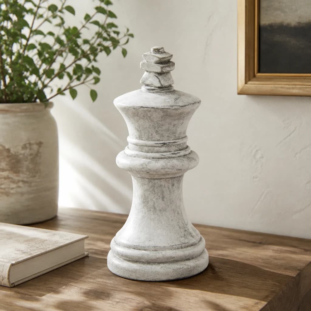 Athena Stone King Chess Piece - Lanterns, photo 1 of 3