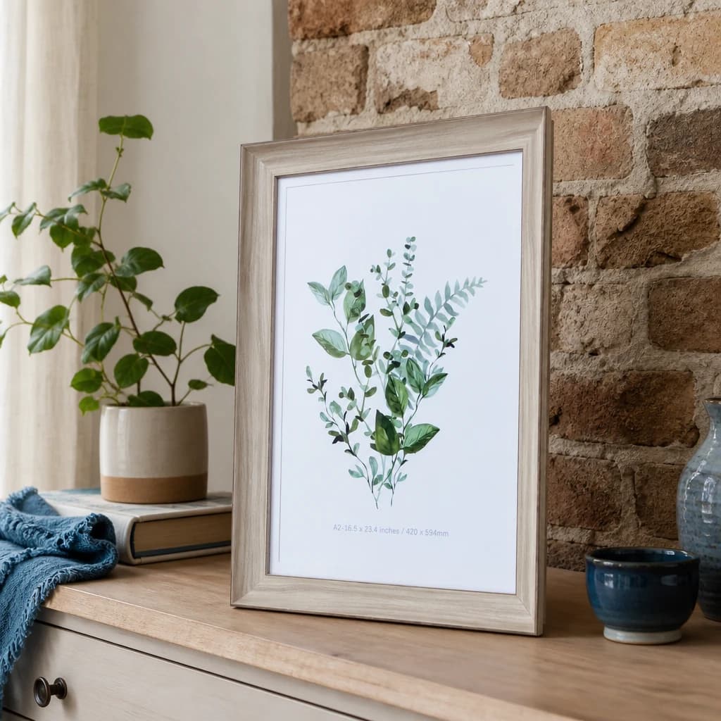 White Washed A2 Picture Frame - Wall art & frames, photo 1 of 3