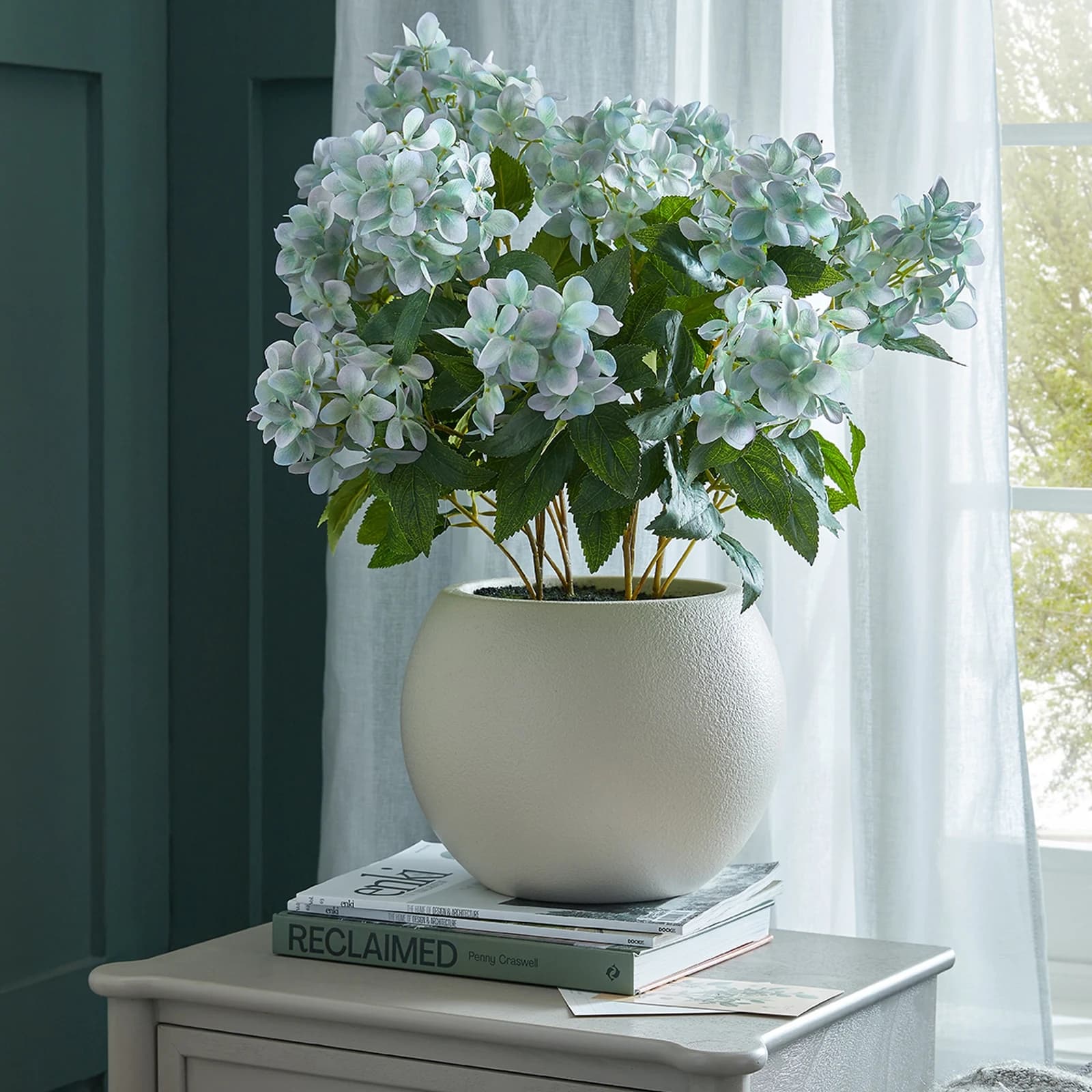 Green Hellebore Plant In Taupe Pot - Decorative, photo 5 of 5