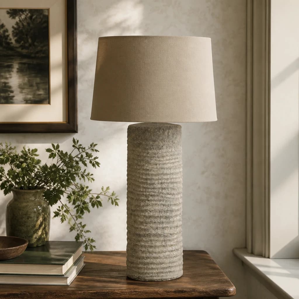 Tall Tuscan Grey Lamp - Table lamps, photo 1 of 3