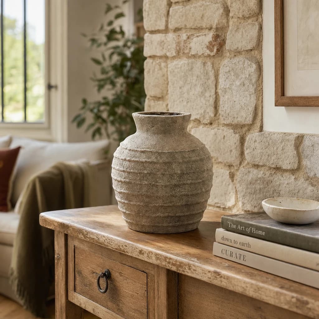 Large Tuscan Grey Vase