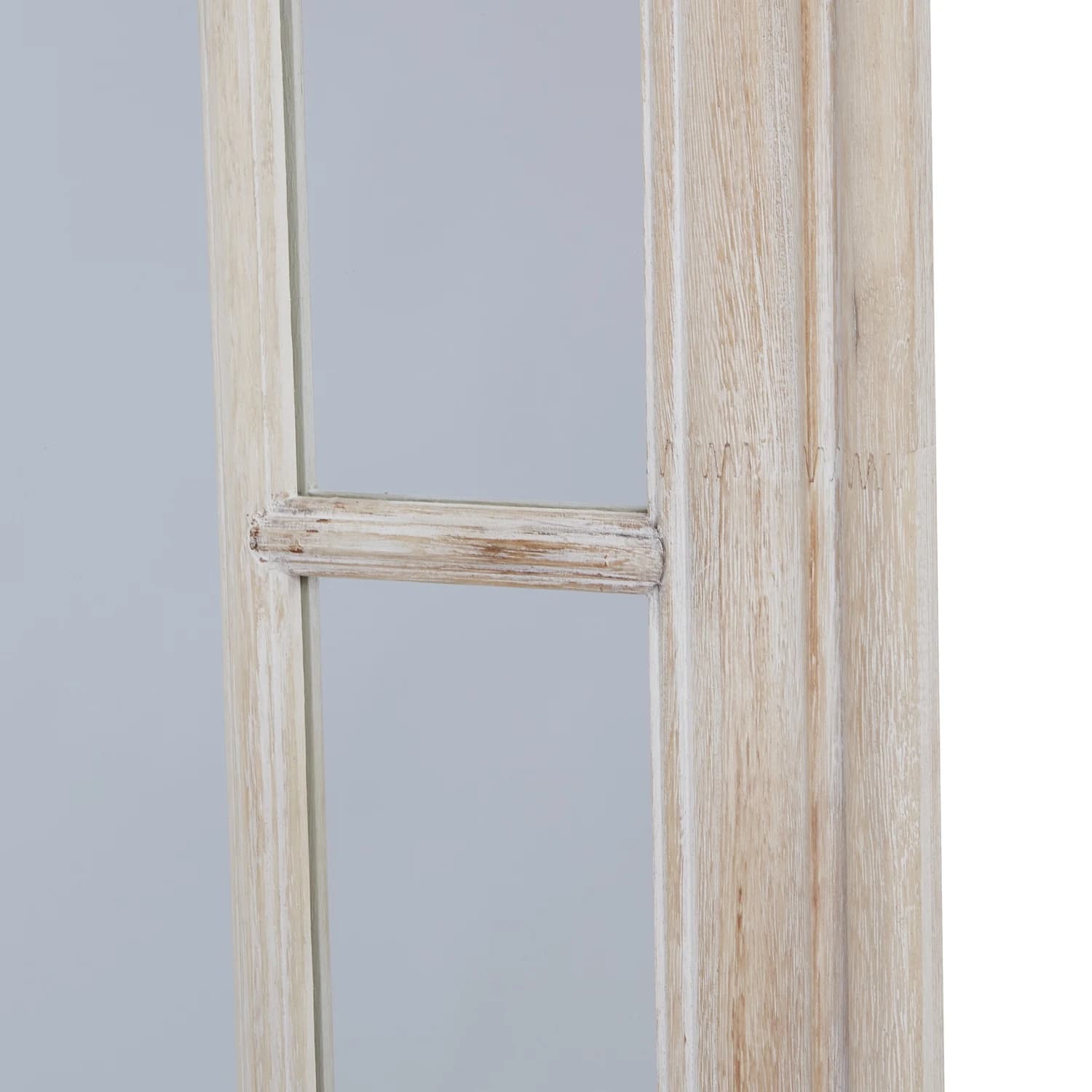 Large Washed Wood Framed Window Mirror - Mirrors, photo 4 of 4
