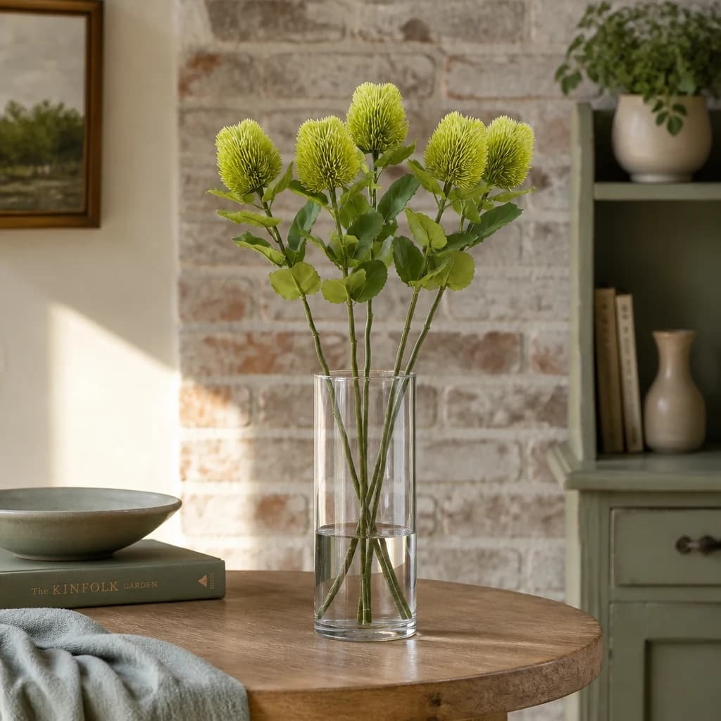 Green Banksia Stem — Pack of 5 - Artificial plants & flowers, photo 1 of 3