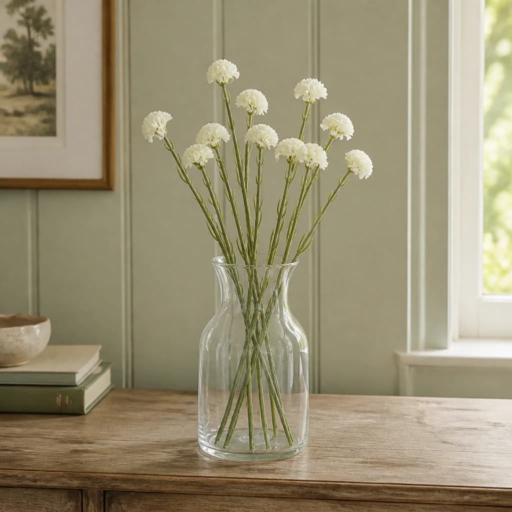 Cream Statice Spray — Pack of 5 - Artificial plants & flowers, photo 1 of 3