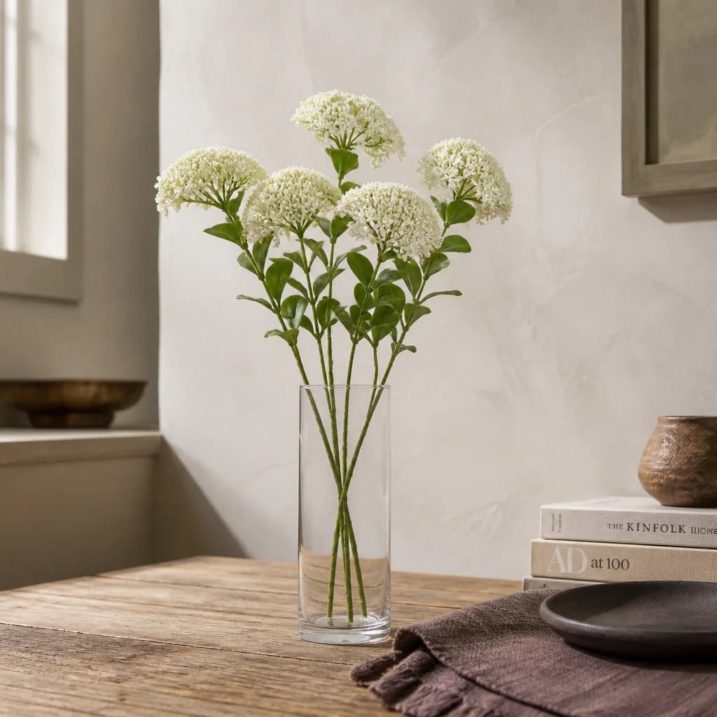 Cream Sedum Spray — Pack of 5 - Artificial plants & flowers, photo 1 of 3