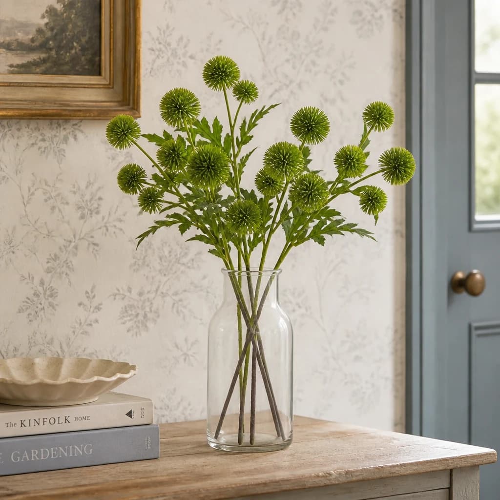 Green Globe Thistle Spray — Pack of 5 - Artificial plants & flowers, photo 1 of 5