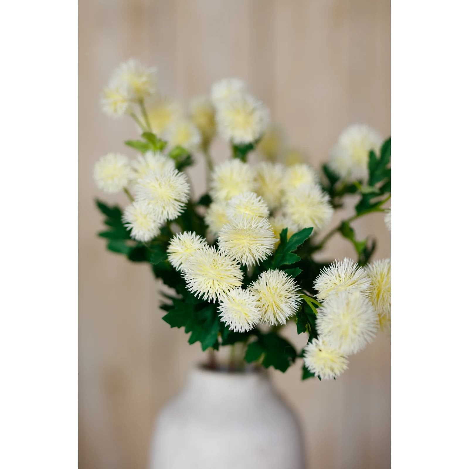 Cream Globe Thistle Spray — Pack of 5 - Artificial plants & flowers, photo 5 of 5