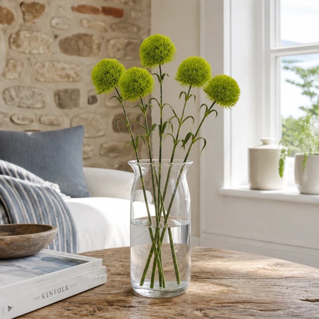 Light Green Dianthus Stem — Pack of 5 - Artificial plants & flowers, photo 1 of 5