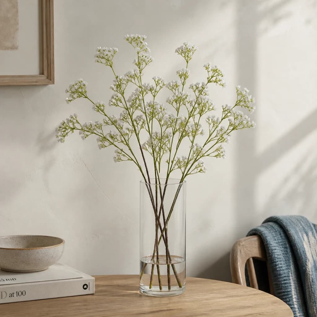 Cream Gypsophila Spray — Pack of 5 - Artificial plants & flowers, photo 1 of 5