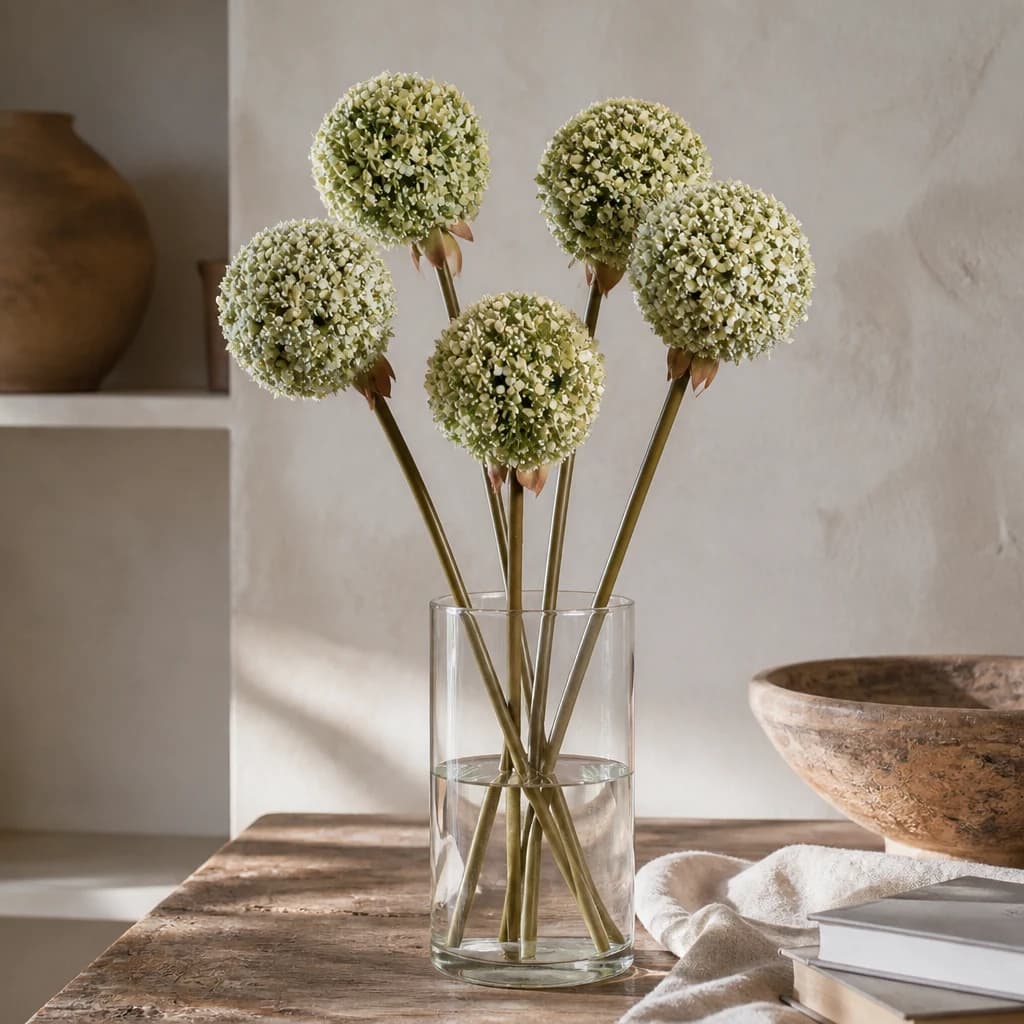 Green Allium Stem — Pack of 5 - Artificial plants & flowers, photo 1 of 5
