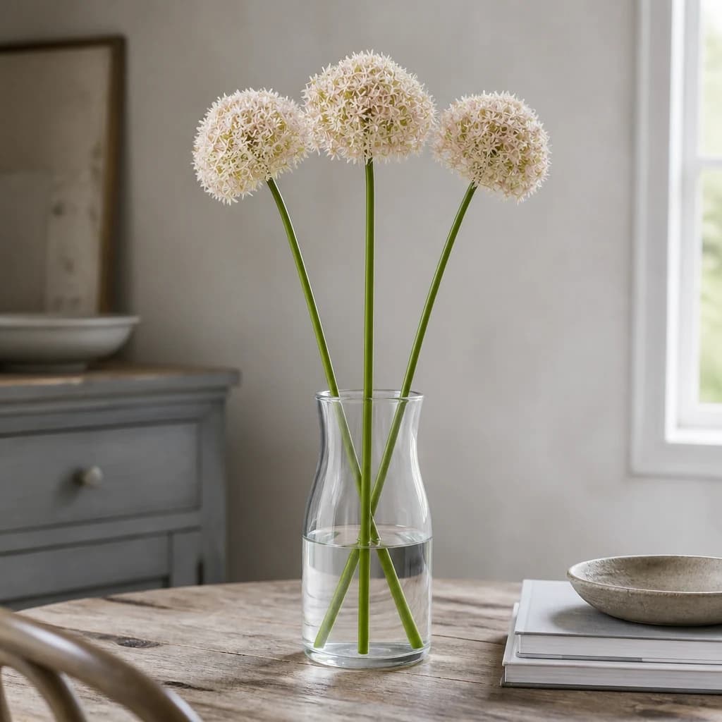 Pink Giant Allium Stem — Pack of 3 - Artificial plants & flowers, photo 1 of 5