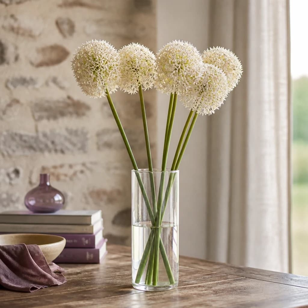 Pink Medium Allium Stem — Pack of 5 - Artificial plants & flowers, photo 1 of 5