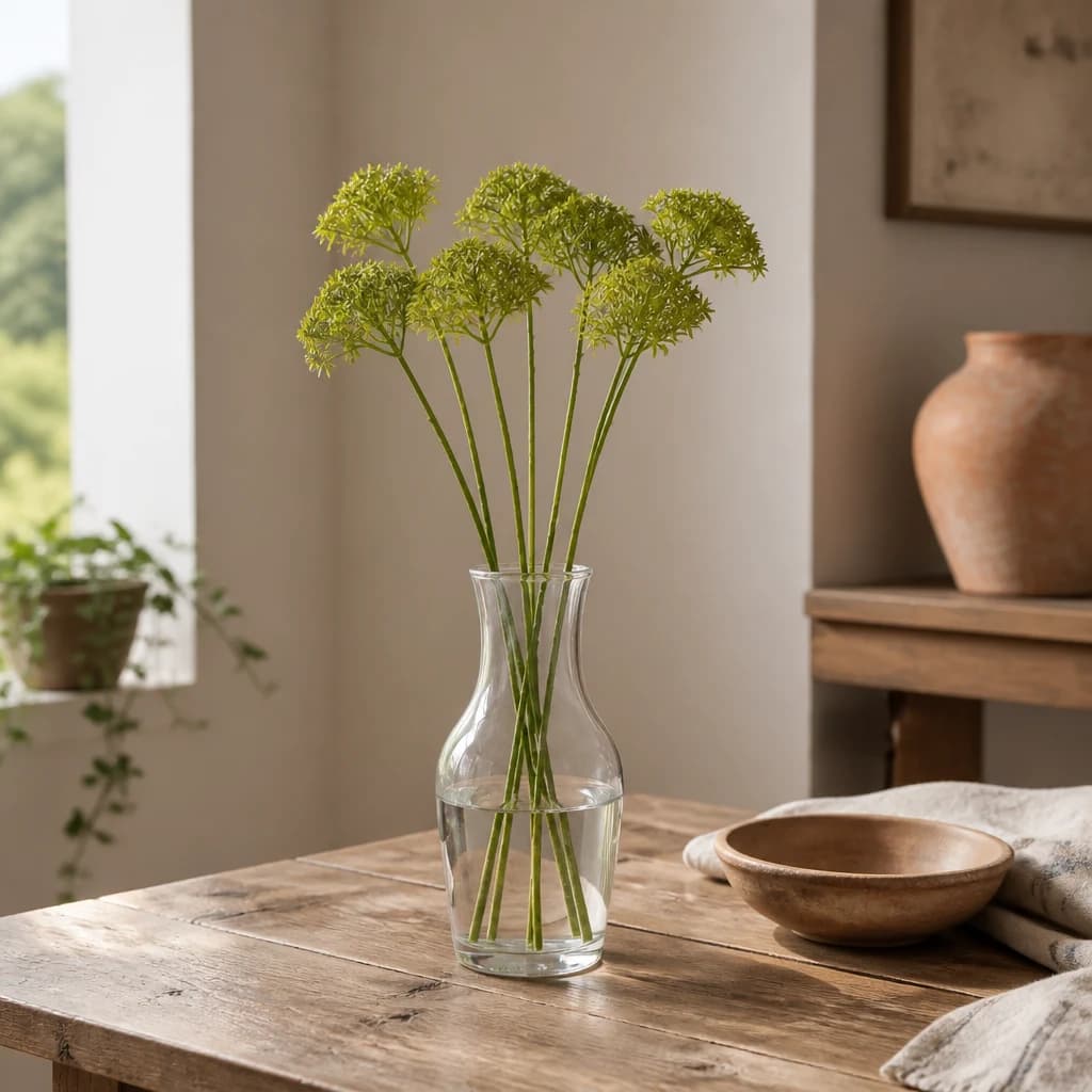 Green Crown Hydrangea Stem — Pack of 5 - Artificial plants & flowers, photo 1 of 3