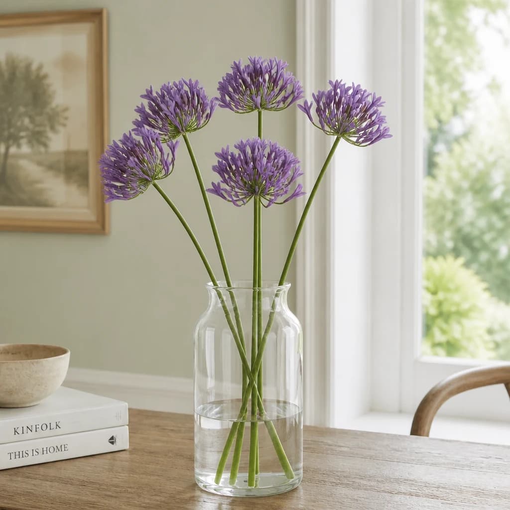 Lilac Agapanthus Spray — Pack of 5 - Artificial plants & flowers, photo 1 of 5