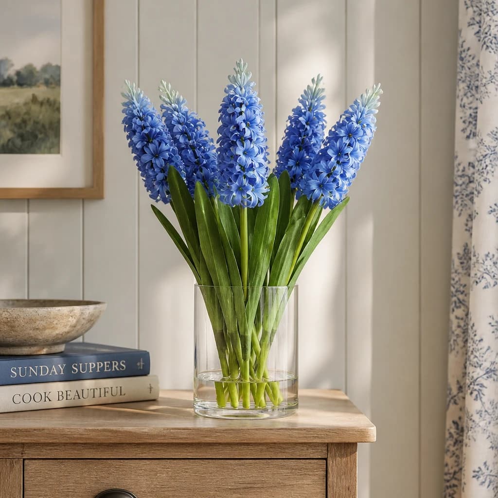 Blue Hyacinth Stem — Pack of 5 - Artificial plants & flowers, photo 1 of 4