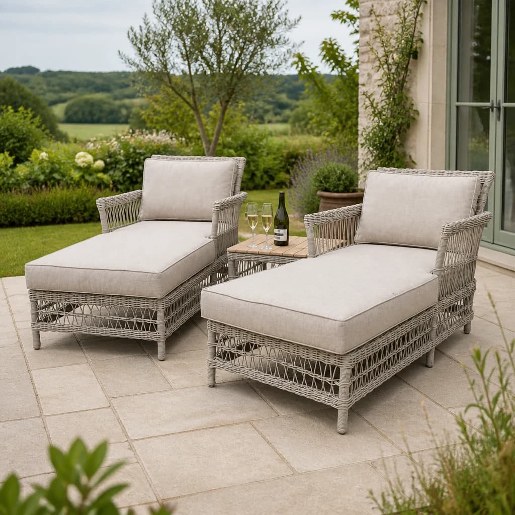 Provence Collection Outdoor Sun Lounger Set